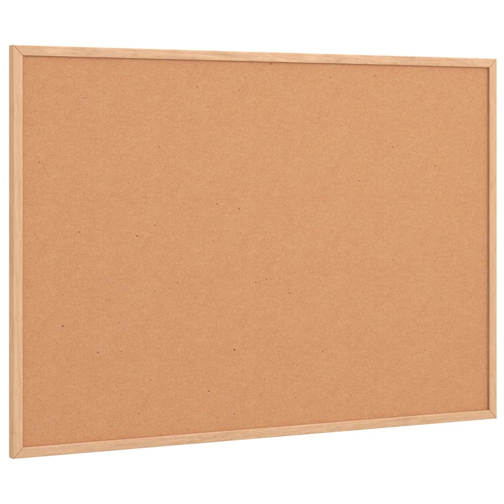 vidaXL Tablica korkowa z ramą z litego drewna sosnowego 80x55 cm