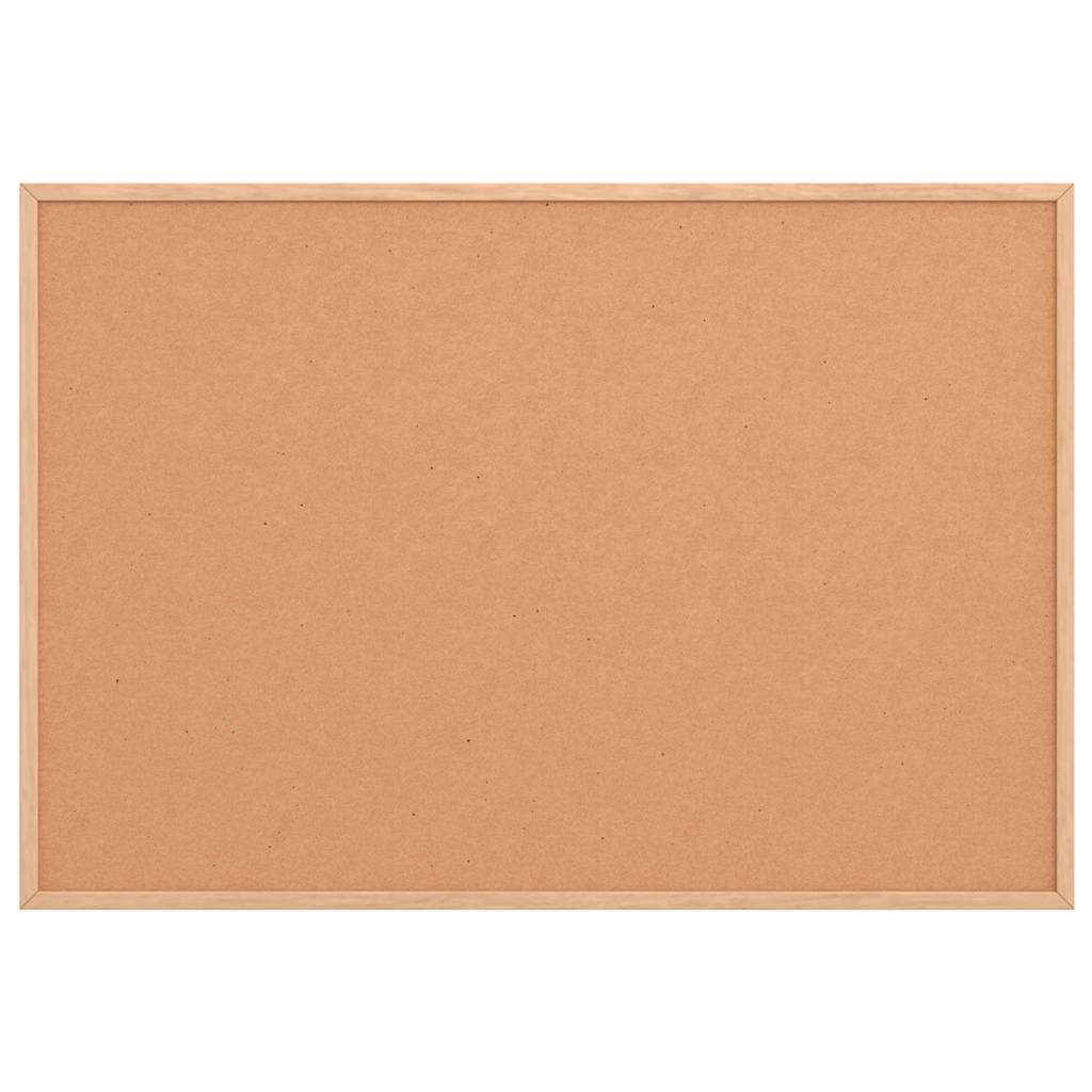 vidaXL Tablica korkowa z ramą z litego drewna sosnowego 80x55 cm