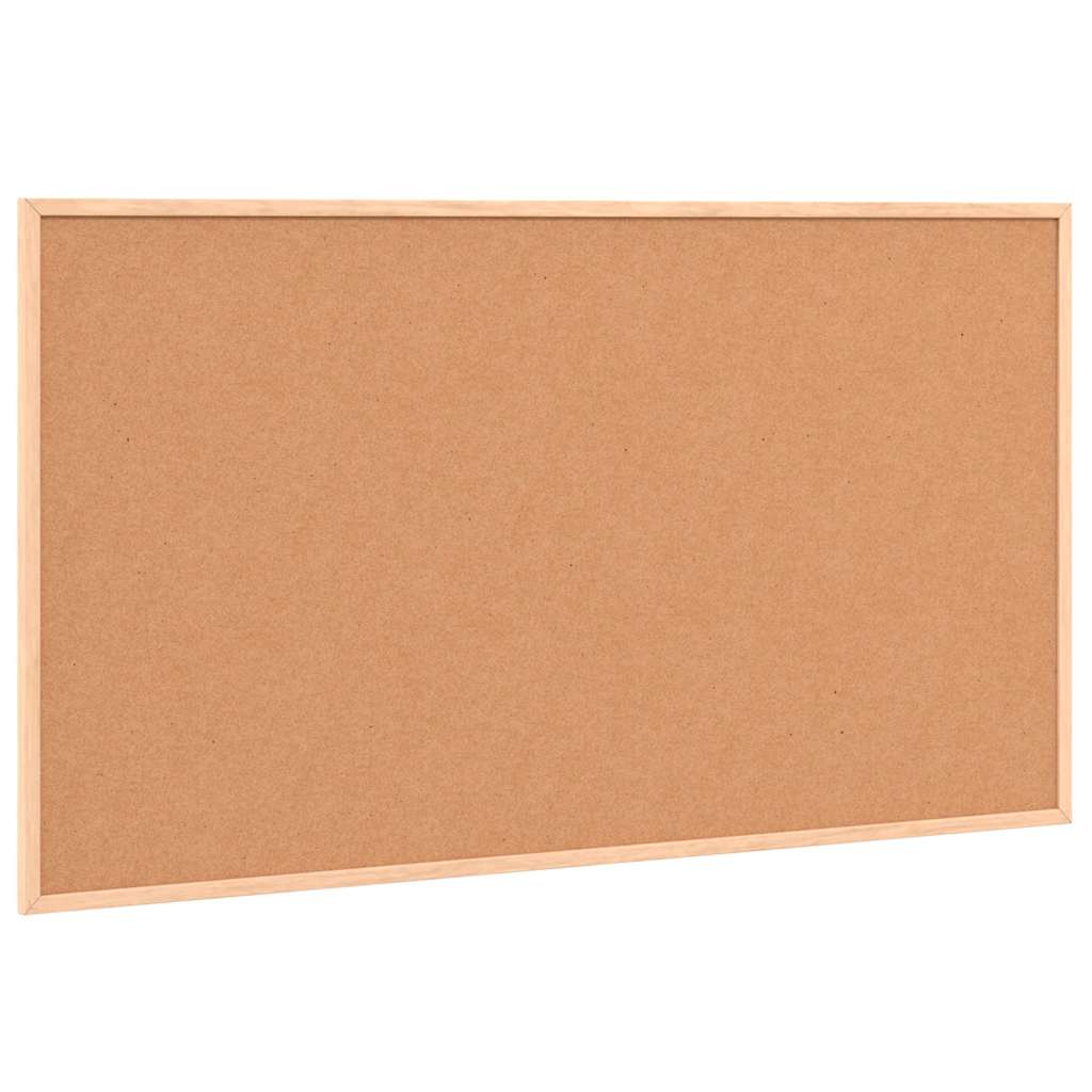 vidaXL Tablica korkowa z ramą z litego drewna sosnowego 100x55 cm