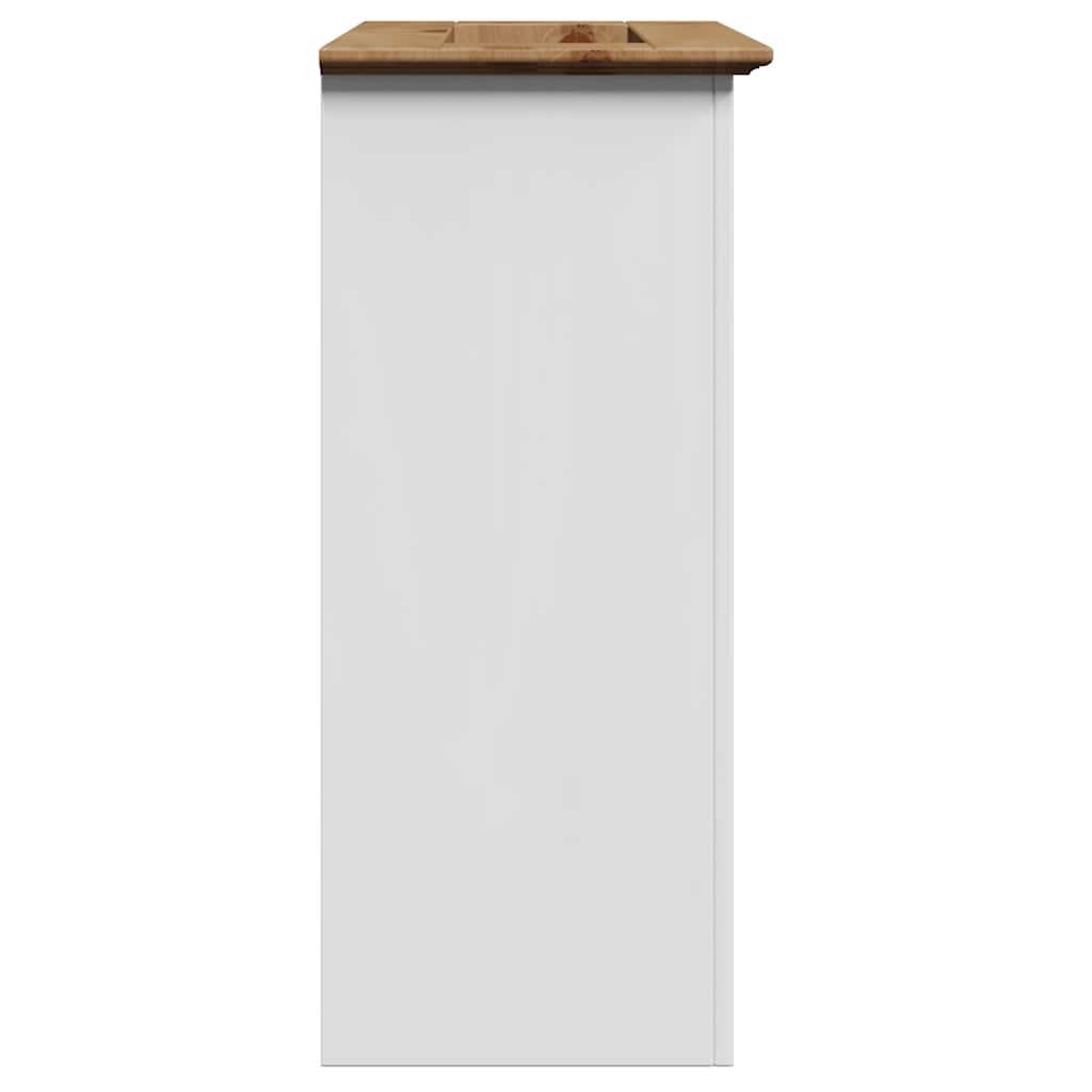 vidaXL Szafka pod umywalkę łazienkową, BODO, biało-brązowa, 70x35x80cm