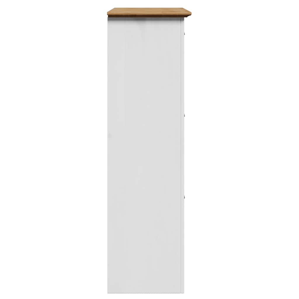 vidaXL Stojak na buty, BODO, biało-brązowa, 80x35x118 cm