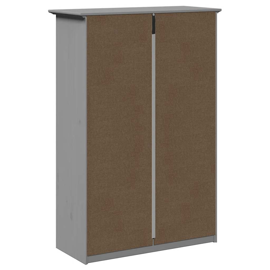 vidaXL Stojak na buty, BODO, szara, 80x35x118 cm