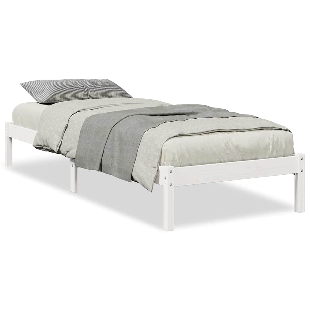 vidaXL Dłuższe łóżko bez materaca, 90x210 cm, lite drewno sosnowe