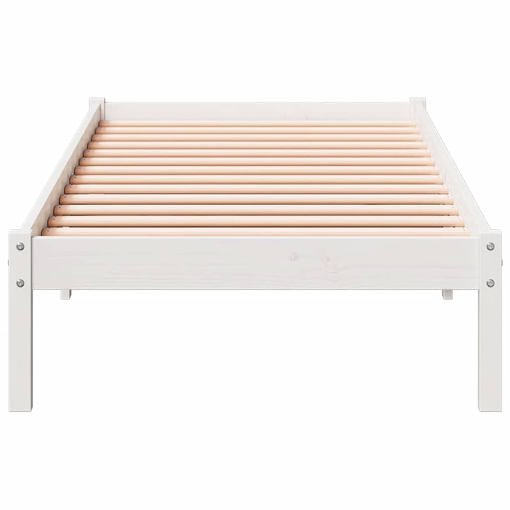 vidaXL Dłuższe łóżko bez materaca, 90x210 cm, lite drewno sosnowe