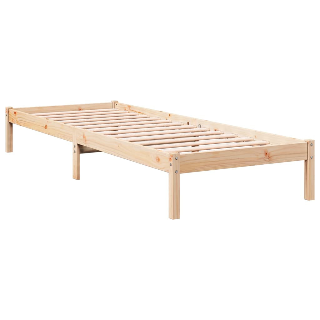 vidaXL Dłuższe łóżko bez materaca, 100x210 cm, lite drewno sosnowe