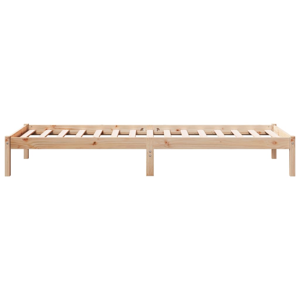 vidaXL Dłuższe łóżko bez materaca, 100x210 cm, lite drewno sosnowe