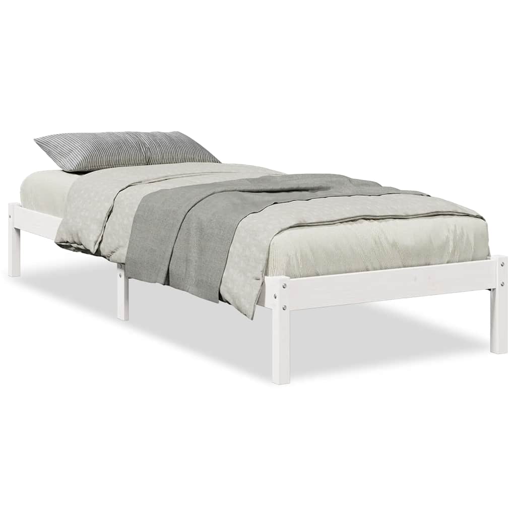 vidaXL Dłuższe łóżko bez materaca, 100x210 cm, lite drewno sosnowe