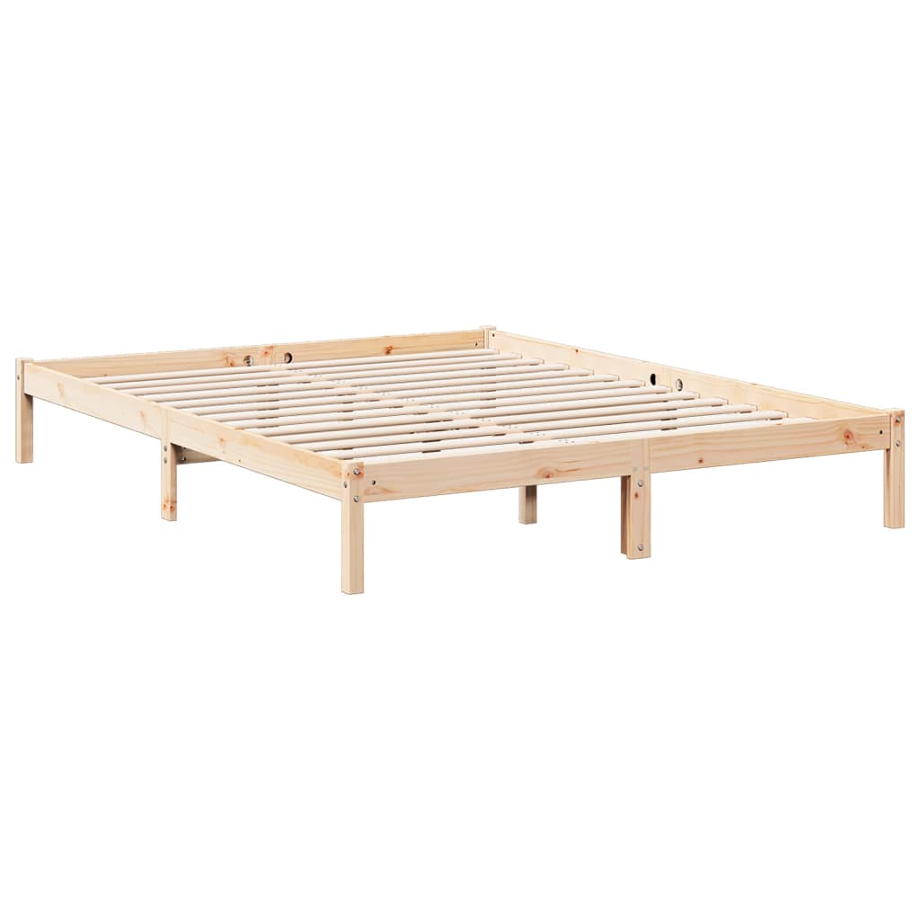 vidaXL Dłuższe łóżko bez materaca, 160x210 cm, lite drewno sosnowe