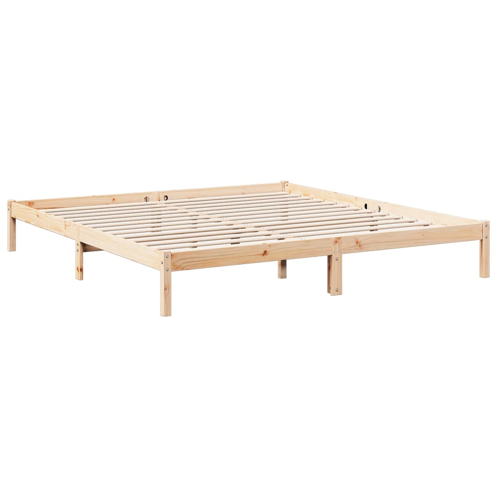 vidaXL Dłuższe łóżko bez materaca, 180x210 cm, lite drewno sosnowe
