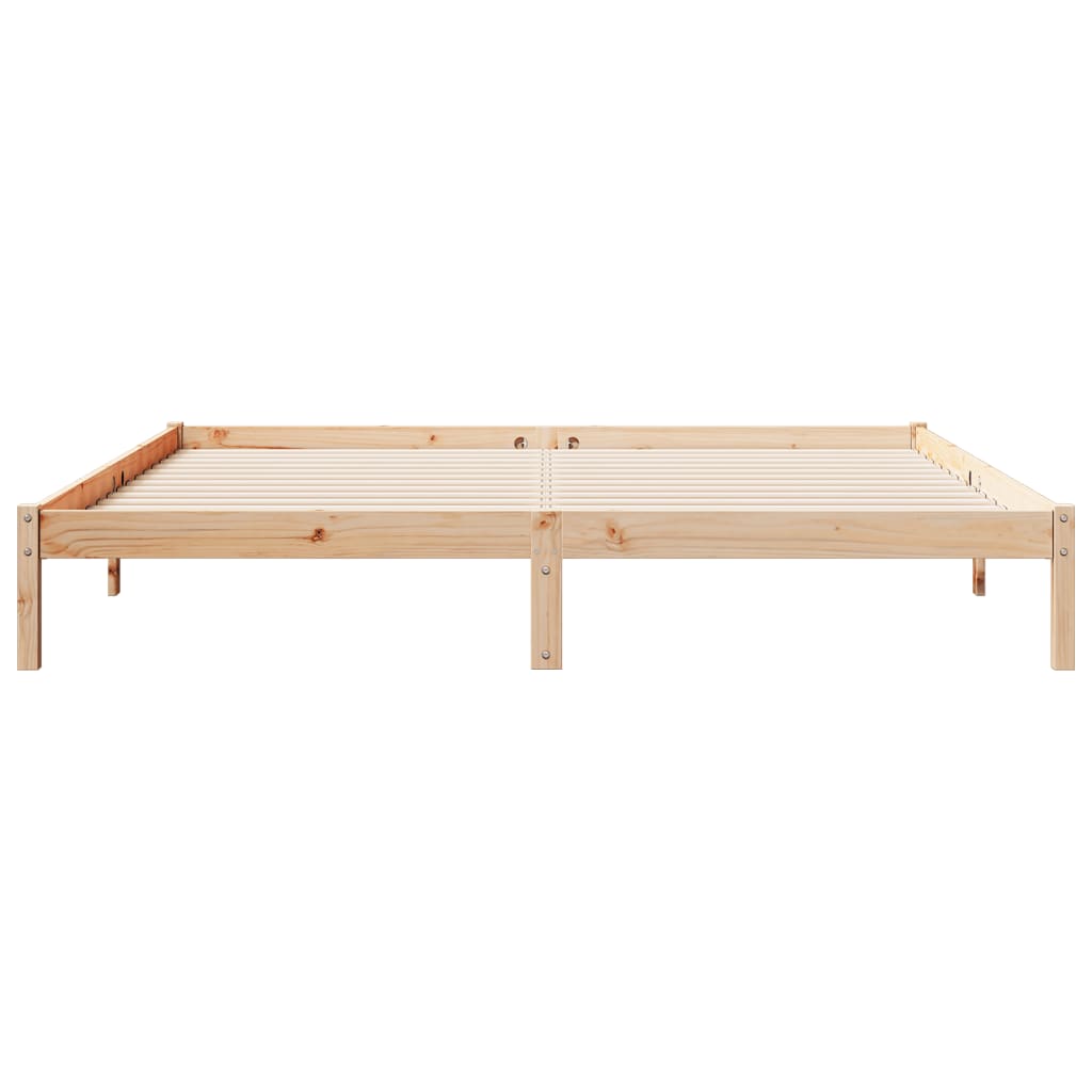 vidaXL Dłuższe łóżko bez materaca, 180x210 cm, lite drewno sosnowe