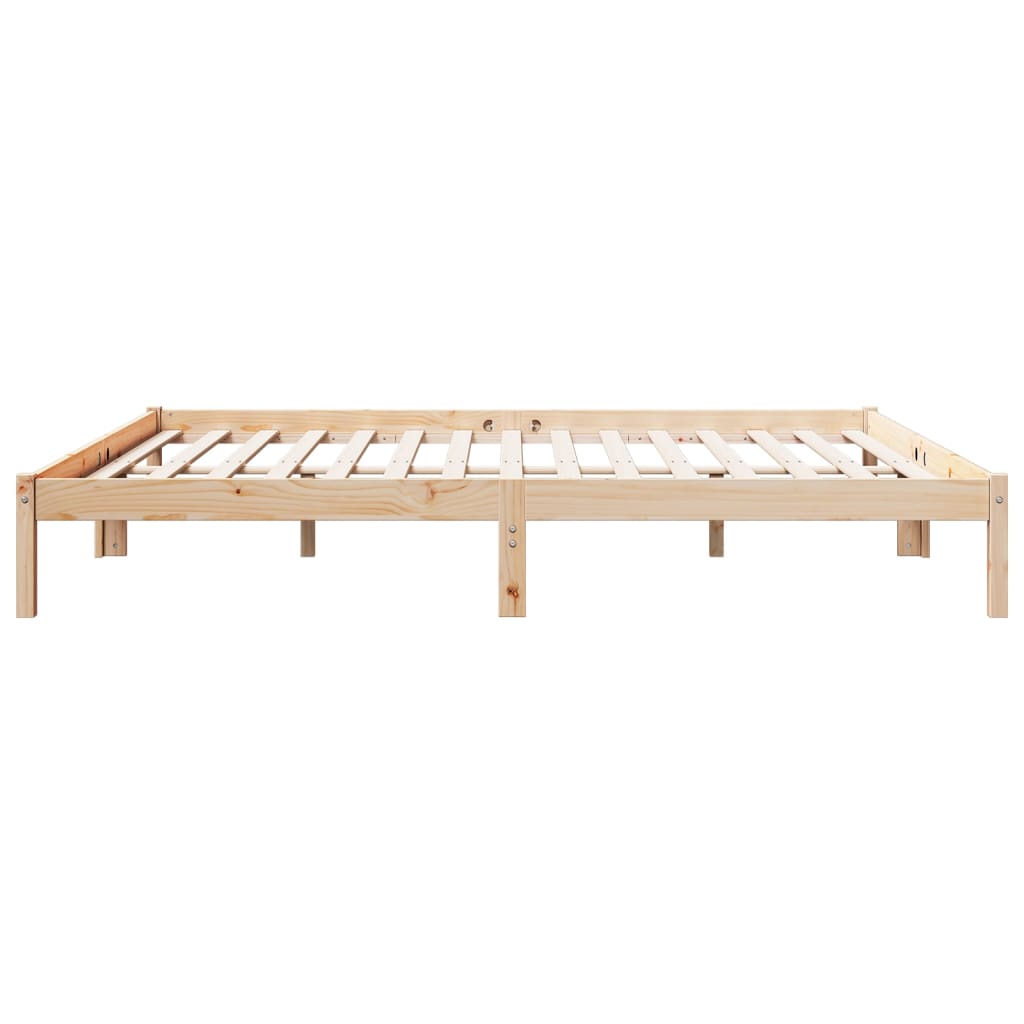 vidaXL Dłuższe łóżko bez materaca, 180x210 cm, lite drewno sosnowe