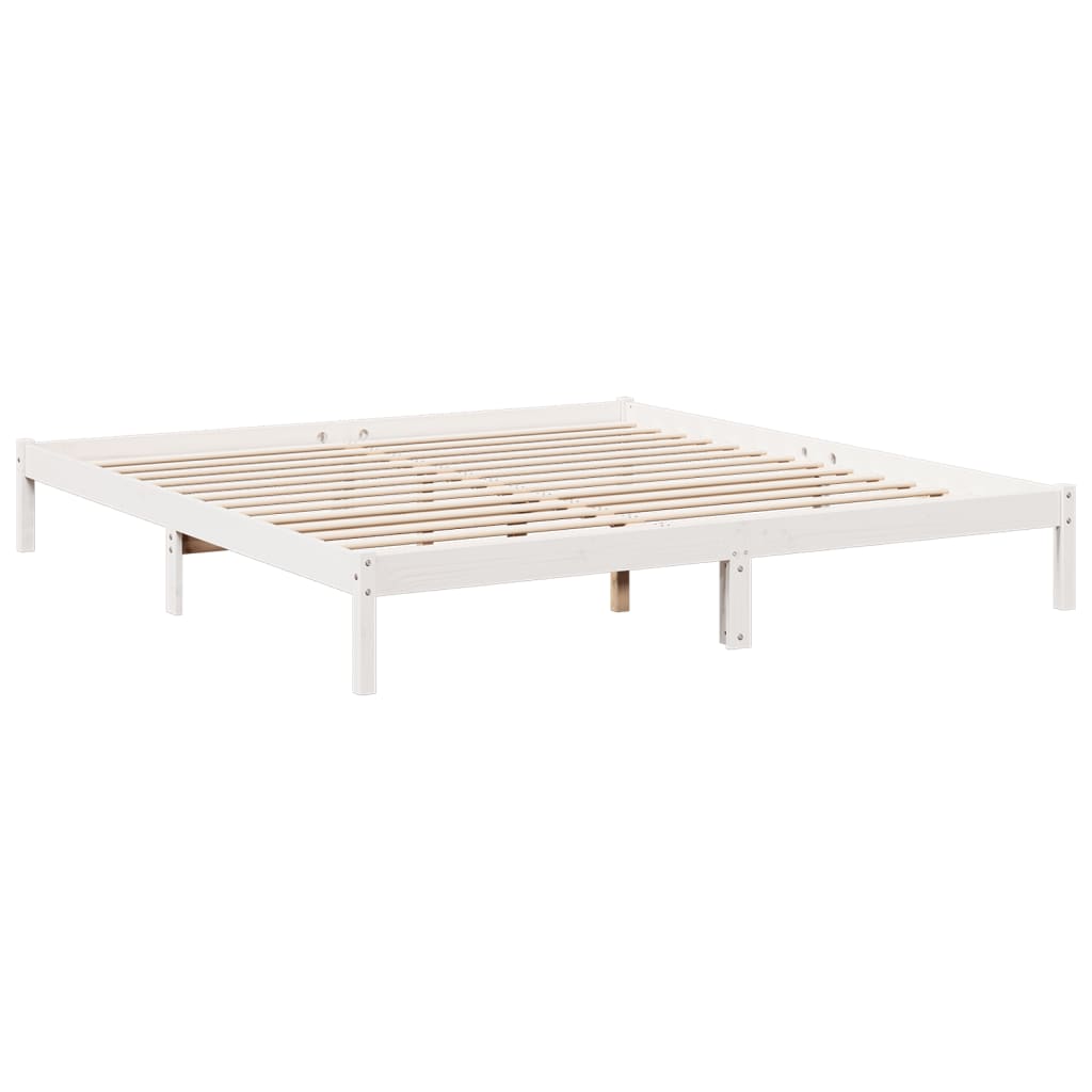vidaXL Dłuższe łóżko bez materaca, 180x210 cm, lite drewno sosnowe