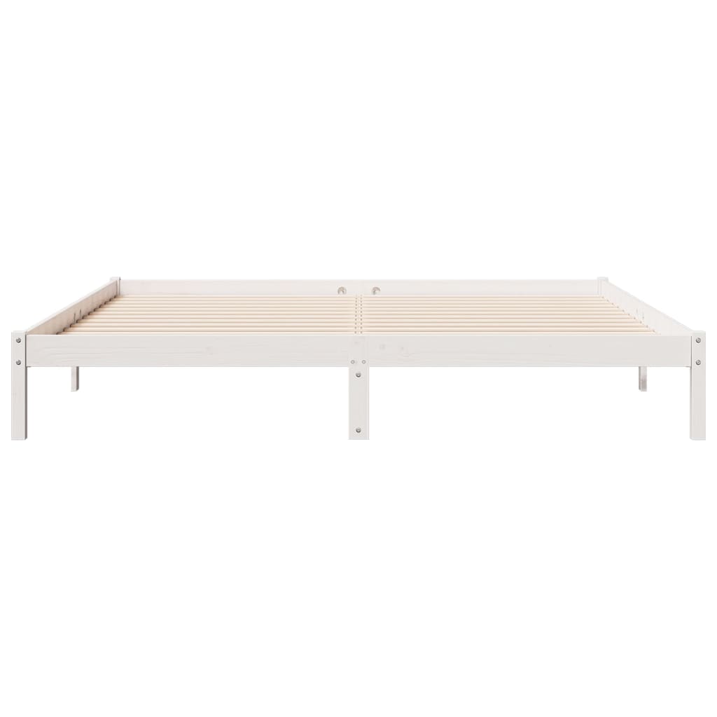 vidaXL Dłuższe łóżko bez materaca, 180x210 cm, lite drewno sosnowe