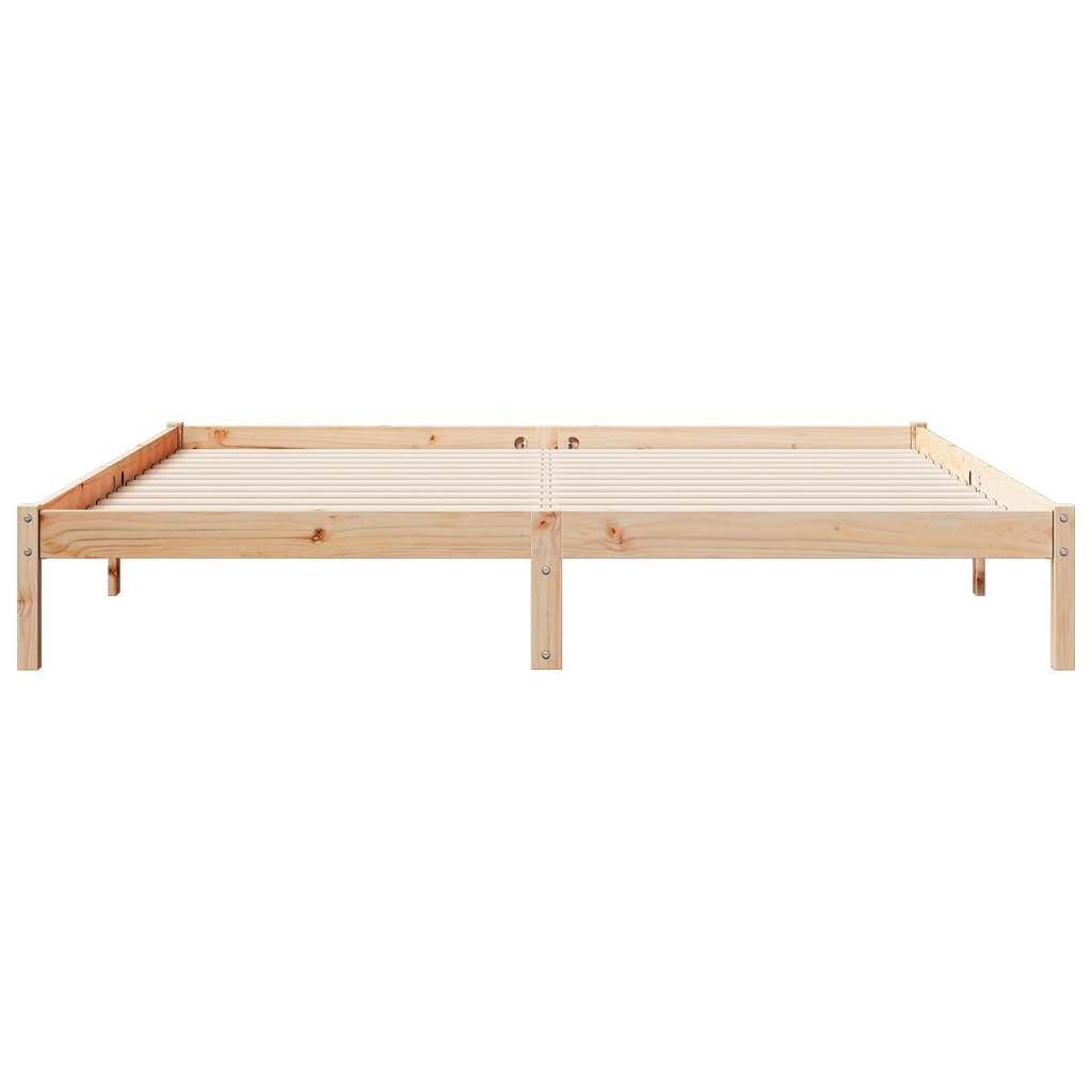 vidaXL Dłuższe łóżko bez materaca, 200x210 cm, lite drewno sosnowe