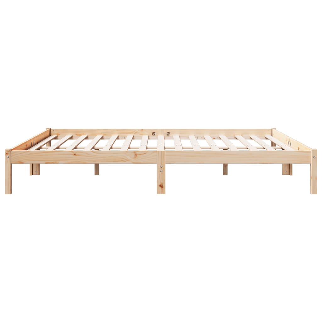 vidaXL Dłuższe łóżko bez materaca, 200x210 cm, lite drewno sosnowe
