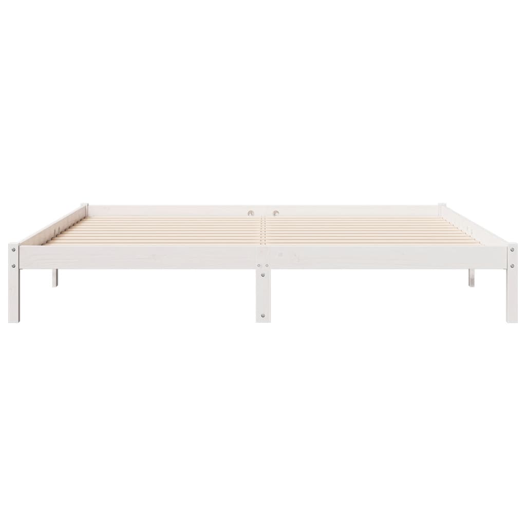 vidaXL Dłuższe łóżko bez materaca, 200x210 cm, lite drewno sosnowe