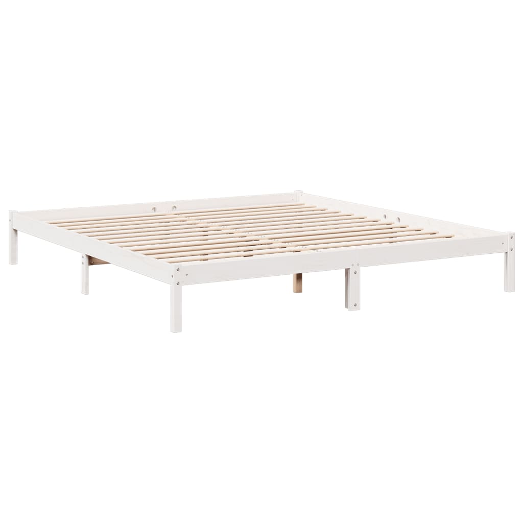 vidaXL Dłuższe łóżko bez materaca, 200x210 cm, lite drewno sosnowe