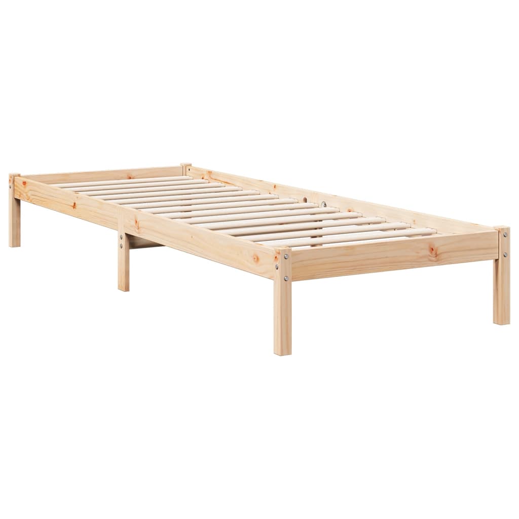 vidaXL Dłuższe łóżko bez materaca, 80x220 cm, lite drewno sosnowe
