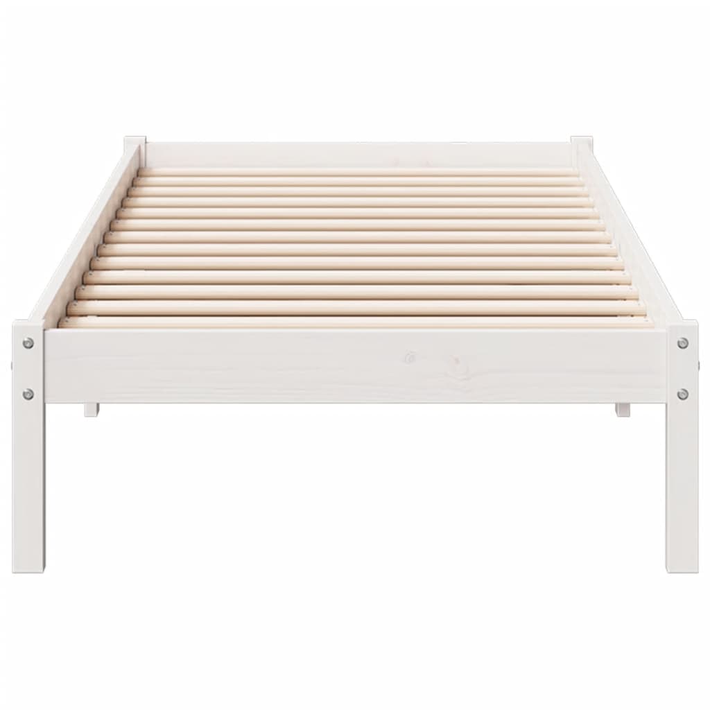 vidaXL Dłuższe łóżko bez materaca, 80x220 cm, lite drewno sosnowe