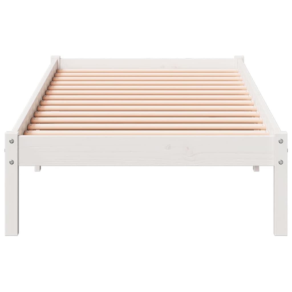 vidaXL Dłuższe łóżko bez materaca, 90x220 cm, lite drewno sosnowe