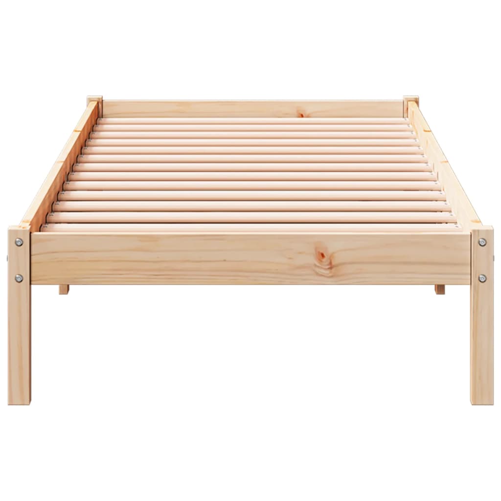vidaXL Dłuższe łóżko bez materaca, 100x220 cm, lite drewno sosnowe