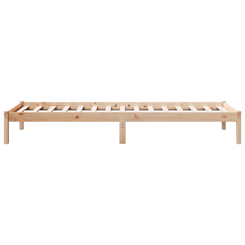 vidaXL Dłuższe łóżko bez materaca, 100x220 cm, lite drewno sosnowe