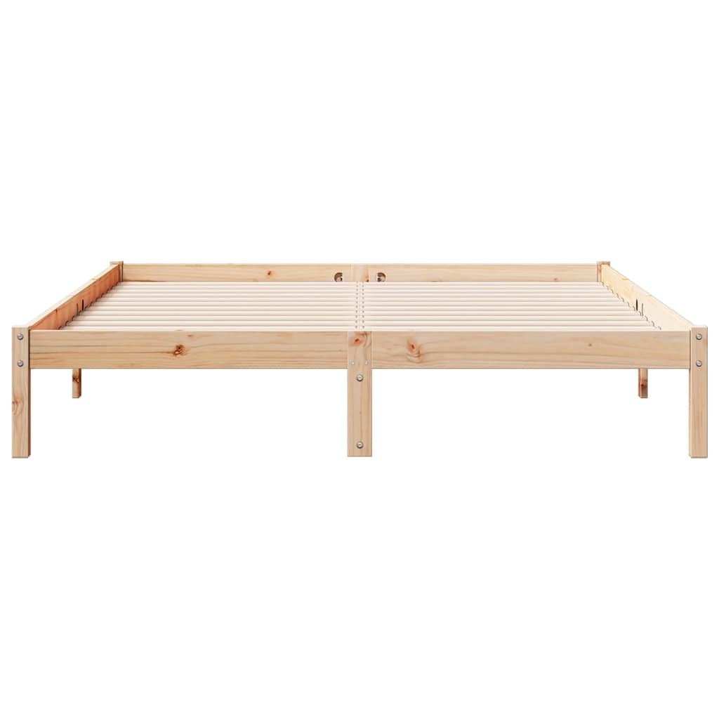 vidaXL Dłuższe łóżko bez materaca, 140x220 cm, lite drewno sosnowe