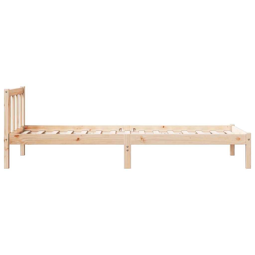 vidaXL Dłuższe łóżko bez materaca, 100x210 cm, lite drewno sosnowe