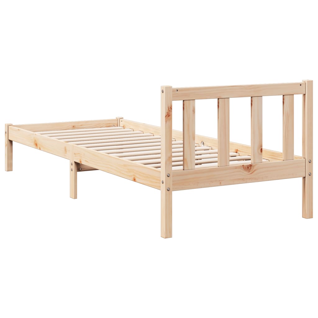 vidaXL Dłuższe łóżko bez materaca, 100x210 cm, lite drewno sosnowe