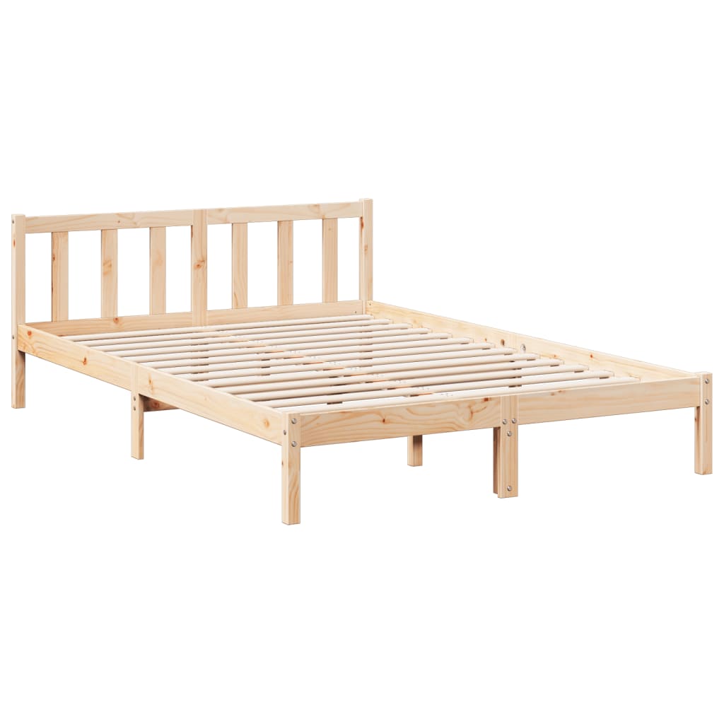 vidaXL Dłuższe łóżko bez materaca, 160x210 cm, lite drewno sosnowe
