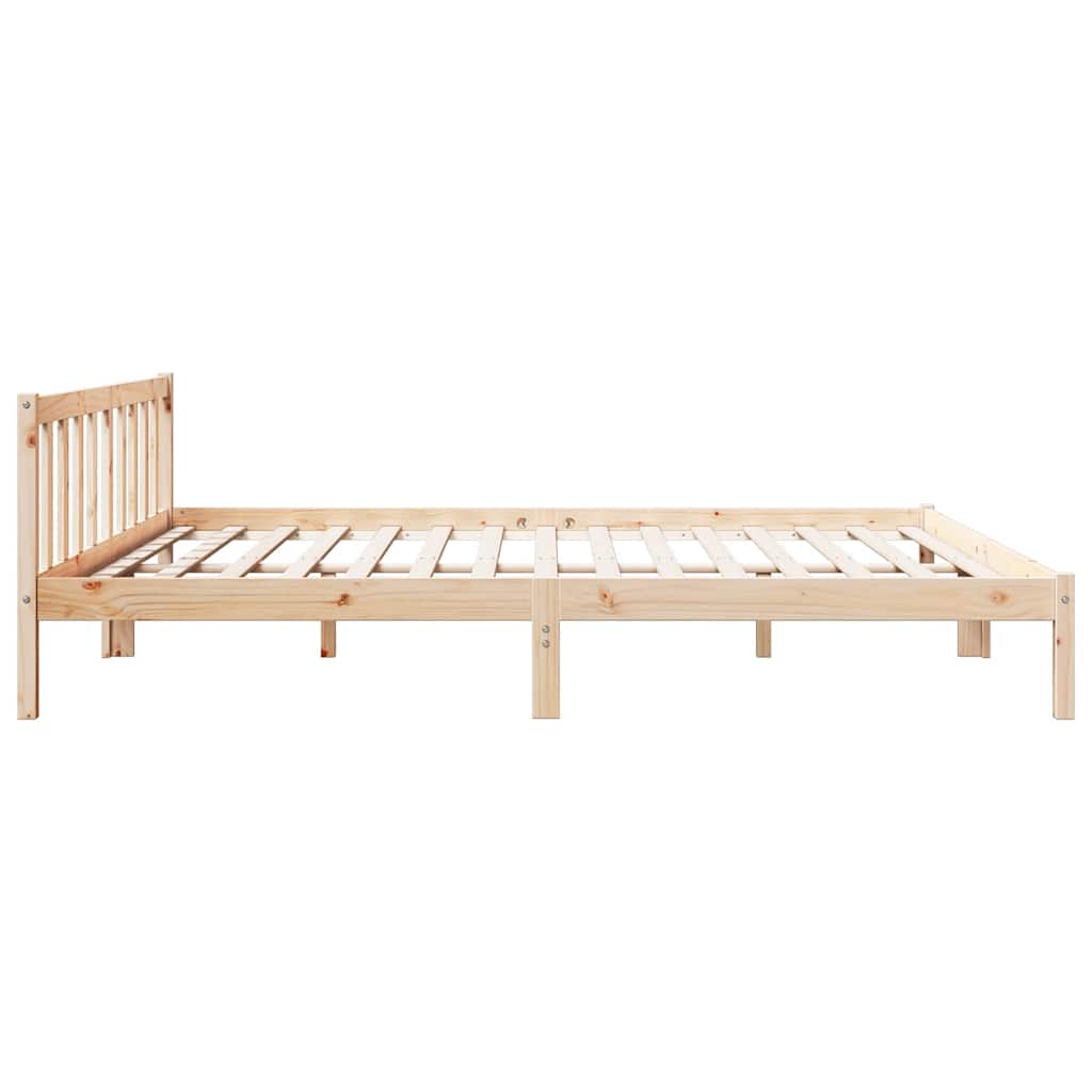 vidaXL Dłuższe łóżko bez materaca, 200x210 cm, lite drewno sosnowe