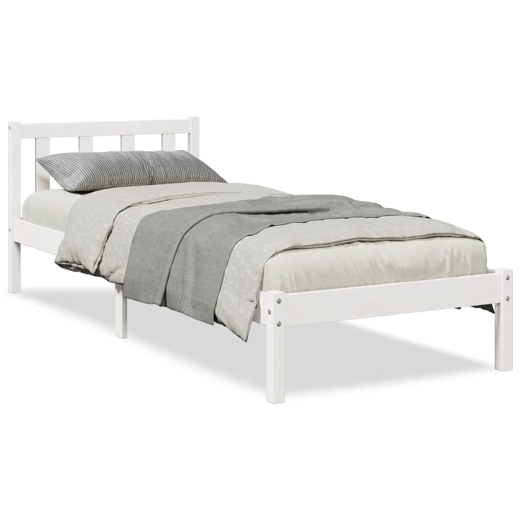 vidaXL Dłuższe łóżko bez materaca, 80x220 cm, lite drewno sosnowe