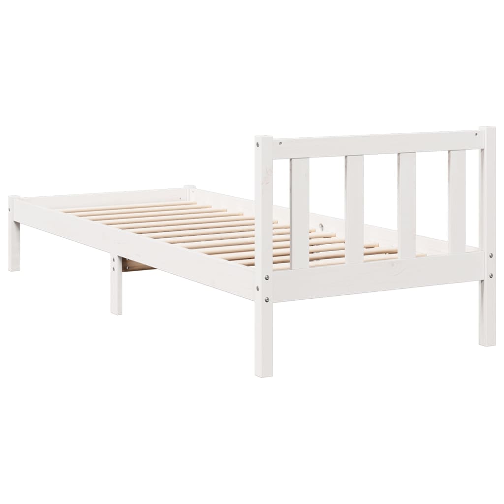 vidaXL Dłuższe łóżko bez materaca, 80x220 cm, lite drewno sosnowe