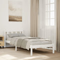 vidaXL Dłuższe łóżko bez materaca, 90x220 cm, lite drewno sosnowe