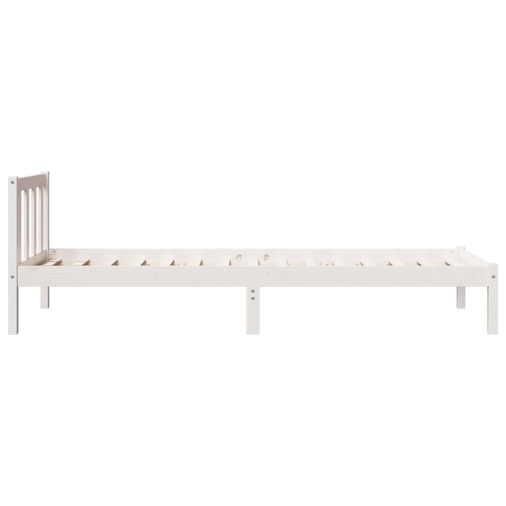 vidaXL Dłuższe łóżko bez materaca, 100x220 cm, lite drewno sosnowe