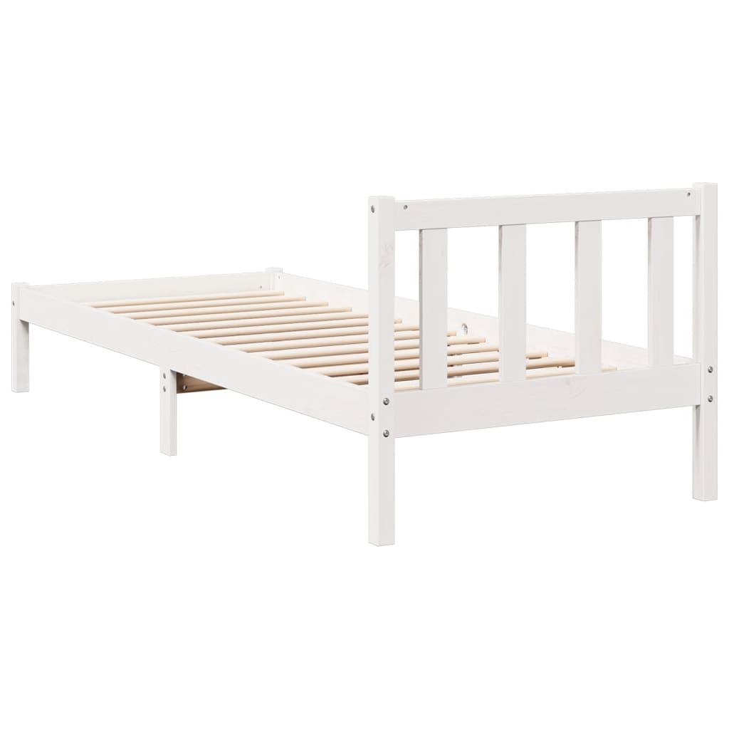 vidaXL Dłuższe łóżko bez materaca, 100x220 cm, lite drewno sosnowe
