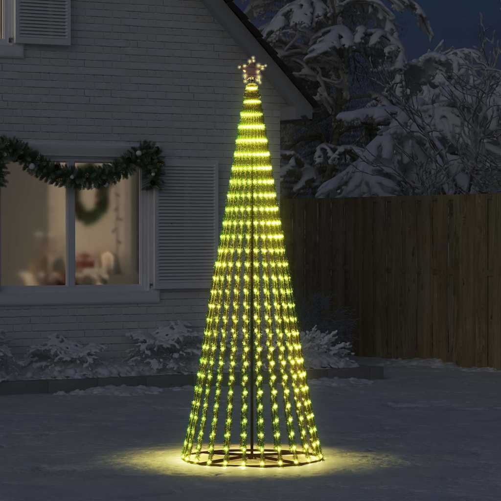 vidaXL Choinka LED 475 LEDs Ciepła biel 247 cm