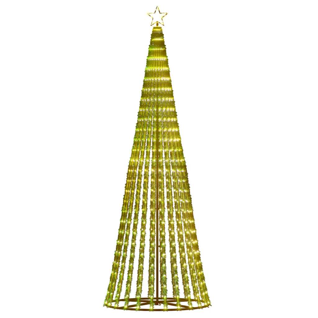 vidaXL Choinka LED 475 LEDs Ciepła biel 247 cm