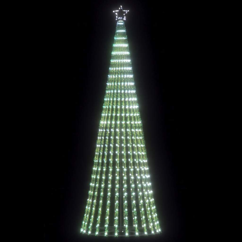 vidaXL Choinka LED 475 LED Zimna biel 247 cm