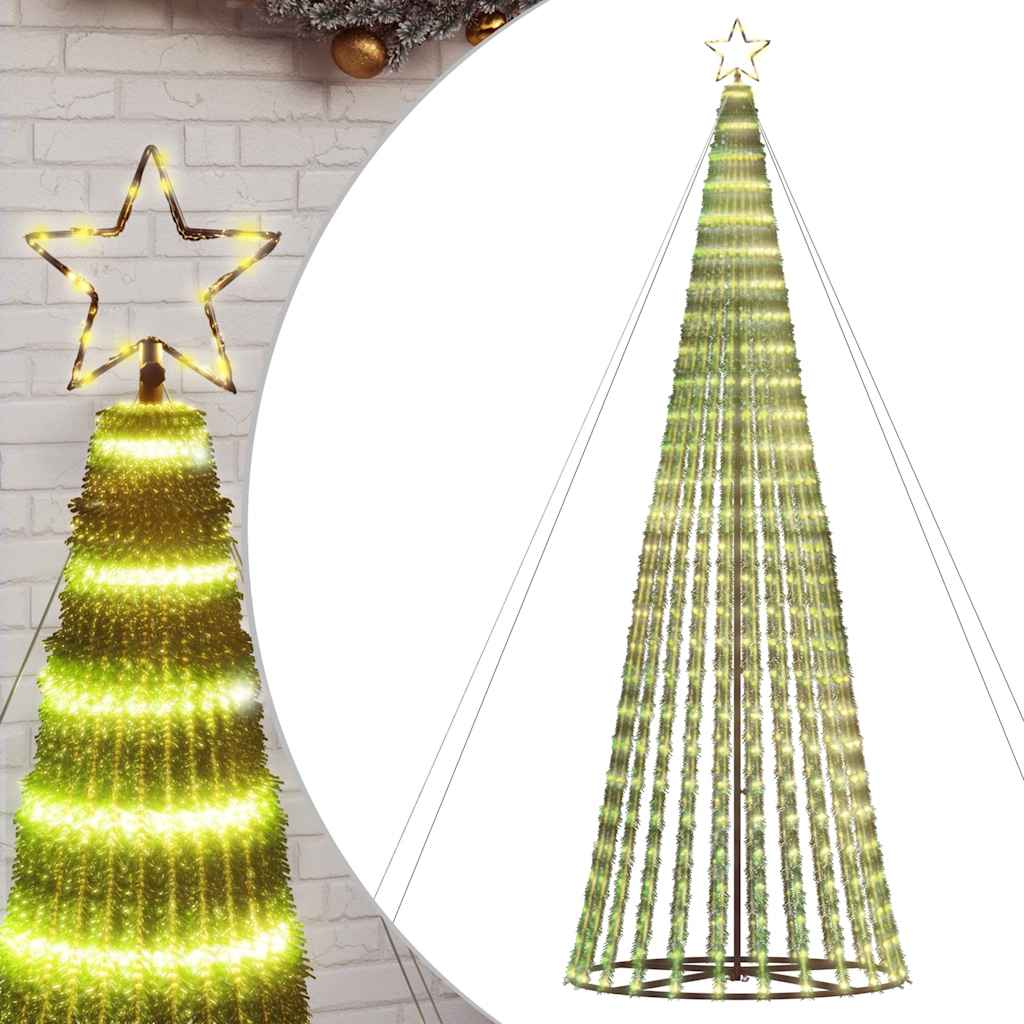 vidaXL Choinka LED 1028 LEDs Ciepła biel 403 cm