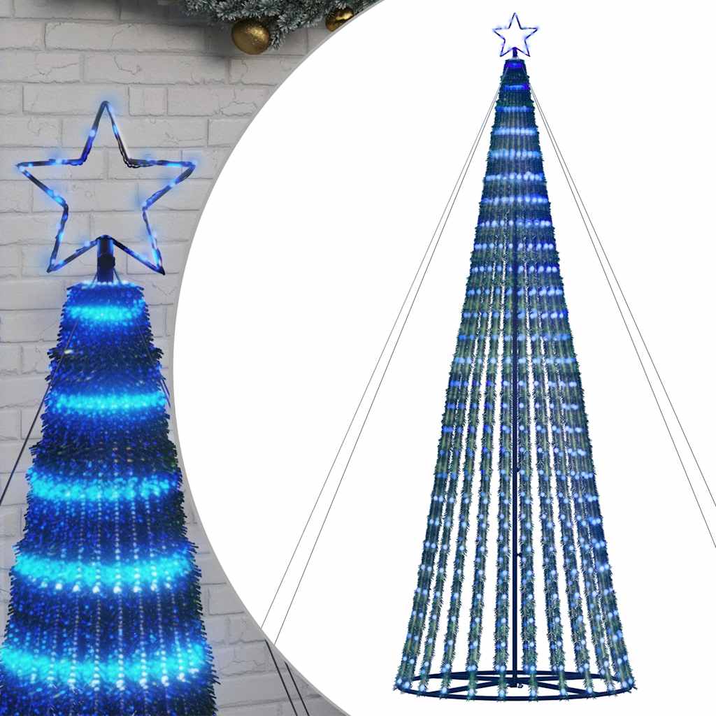 vidaXL Choinka LED 1028 LED Niebieski 403 cm