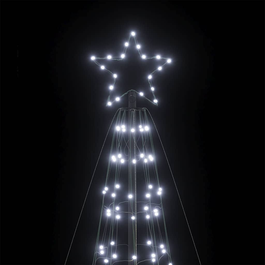 vidaXL Choinka świąteczna LED kolcami 1534 diody LED Zimna biel 500 cm