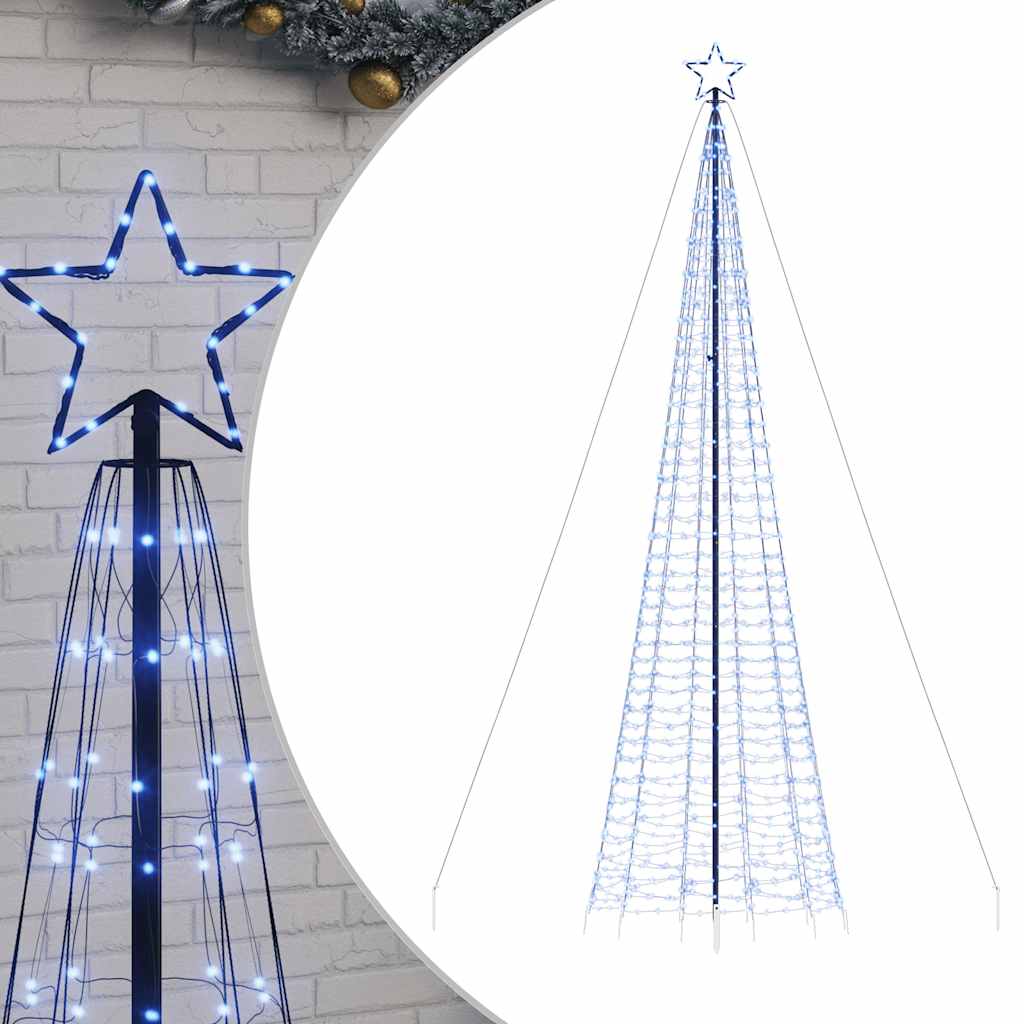 vidaXL Choinka świąteczna LED kolcami 1534 diody LED Niebieski 500 cm