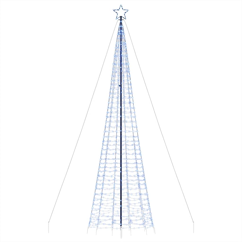 vidaXL Choinka świąteczna LED kolcami 1534 diody LED Niebieski 500 cm