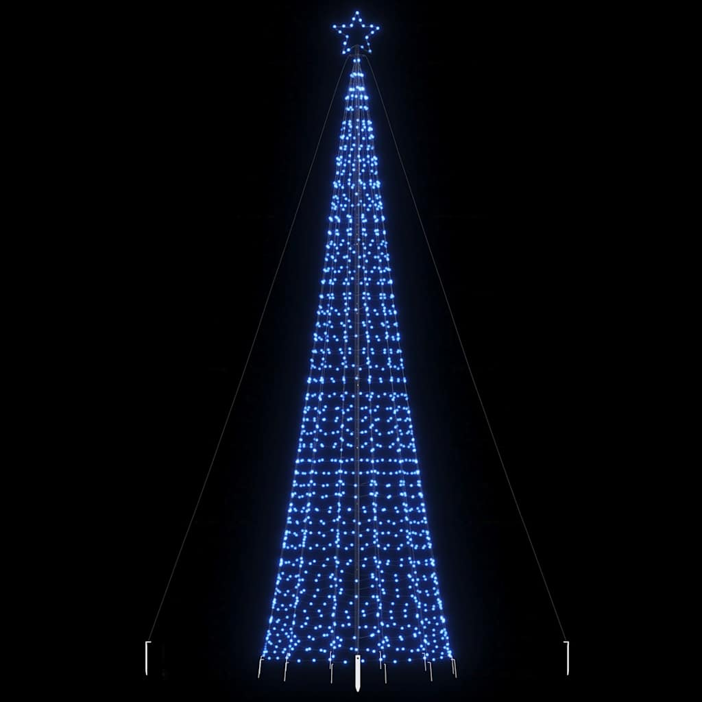 vidaXL Choinka świąteczna LED kolcami 1534 diody LED Niebieski 500 cm