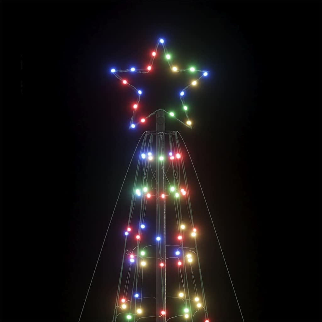 vidaXL Choinka świąteczna LED kolcami 1534 diody LED kolorowa 500 cm