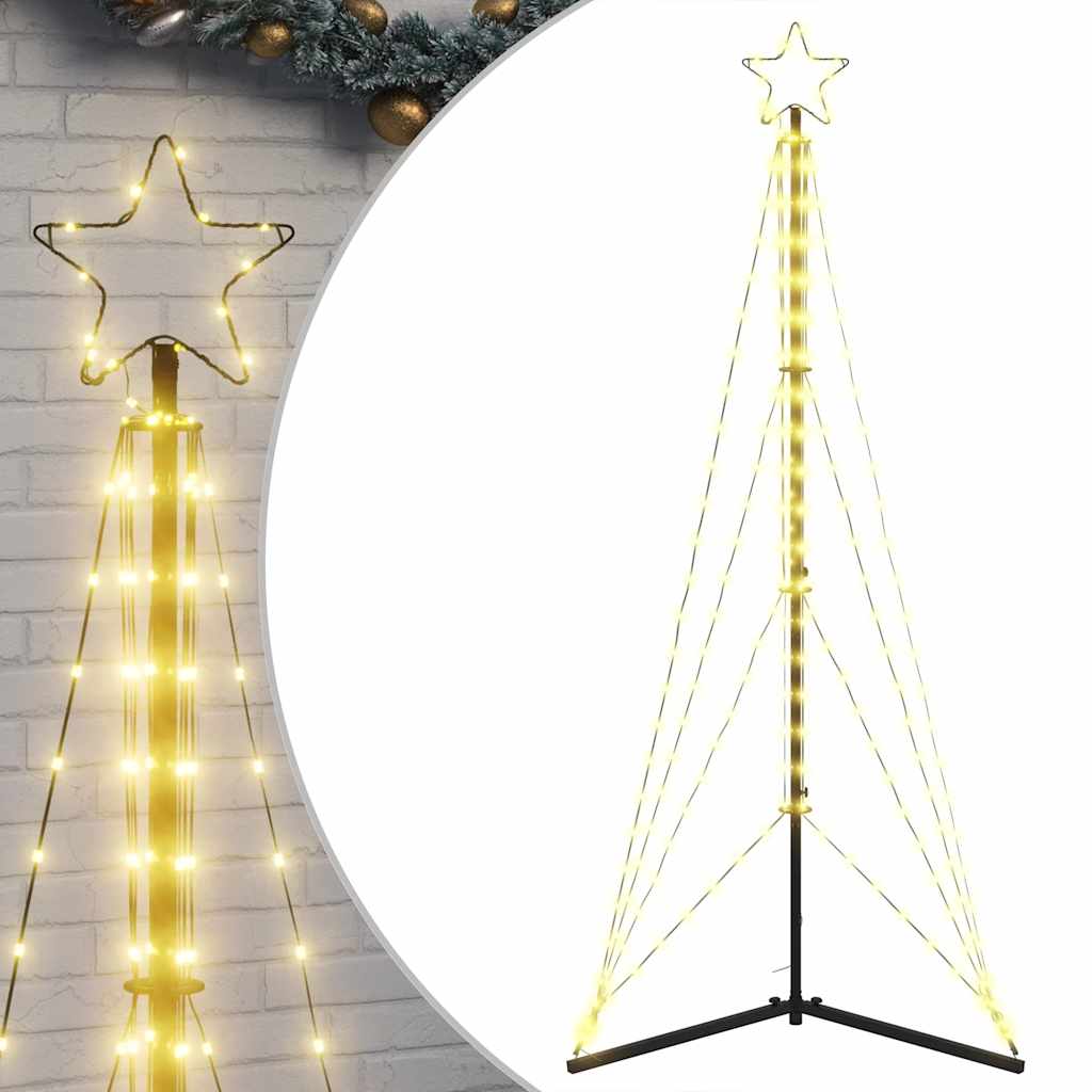 vidaXL Choinka LED 363 diody LED Ciepła biel 182 cm