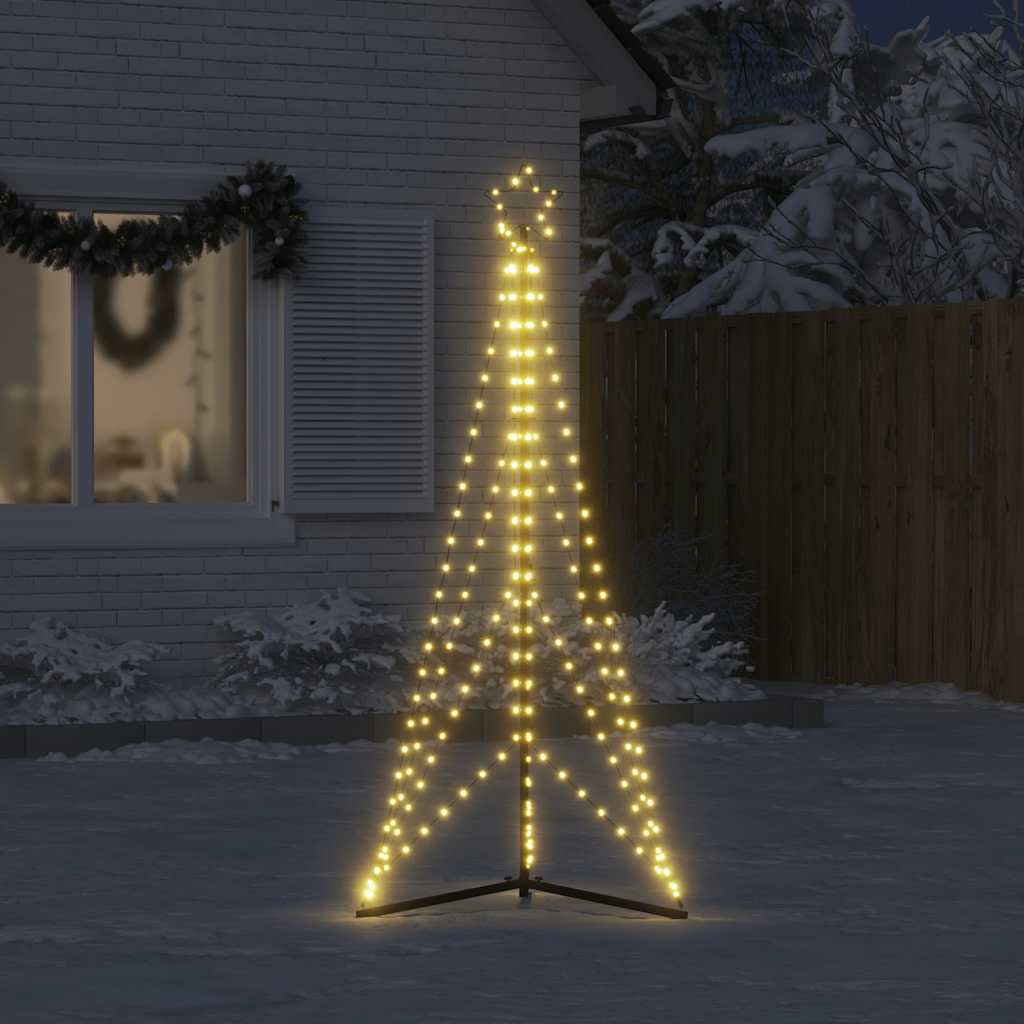 vidaXL Choinka LED 363 diody LED Ciepła biel 182 cm