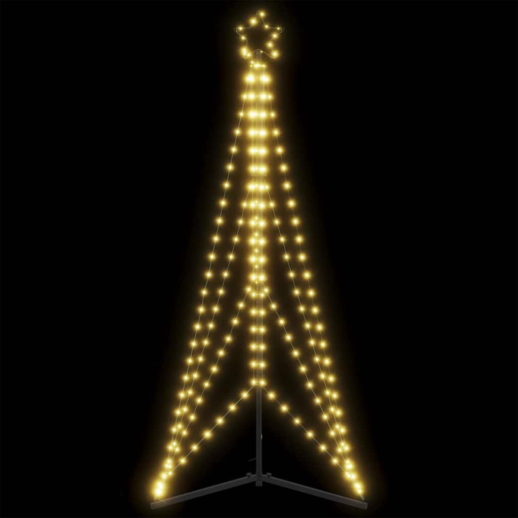 vidaXL Choinka LED 363 diody LED Ciepła biel 182 cm