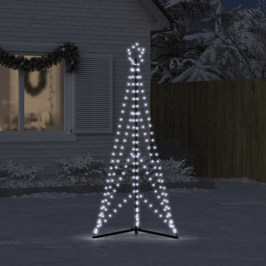 vidaXL Choinka LED 363 diody LED Zimna biel 182 cm